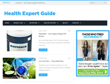 Tablet Screenshot of healthexpertguide.com